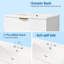 [Meuble-lavabo double mural moderne 48 po] Lavabos séparés | 4 tiroirs | Combo de rangement compact pour petite salle de bain?-863103779