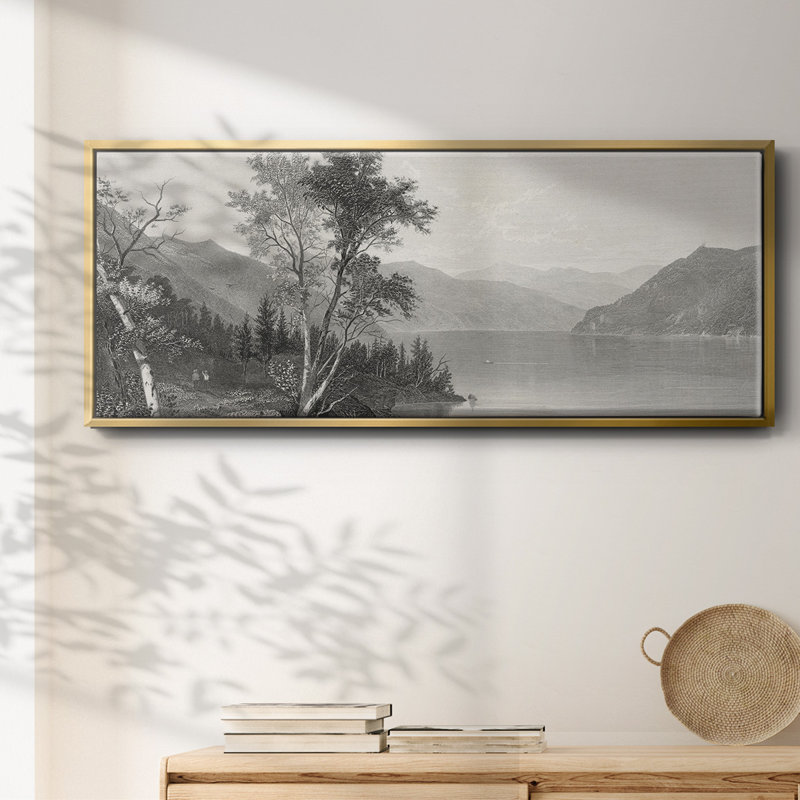 Lake George - toile encadrée, H 20 po x l 50 po