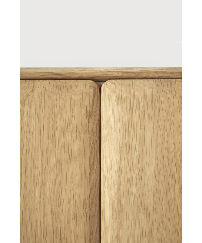 Pi 69'' W Solid Wood Sideboard, Oiled Oak