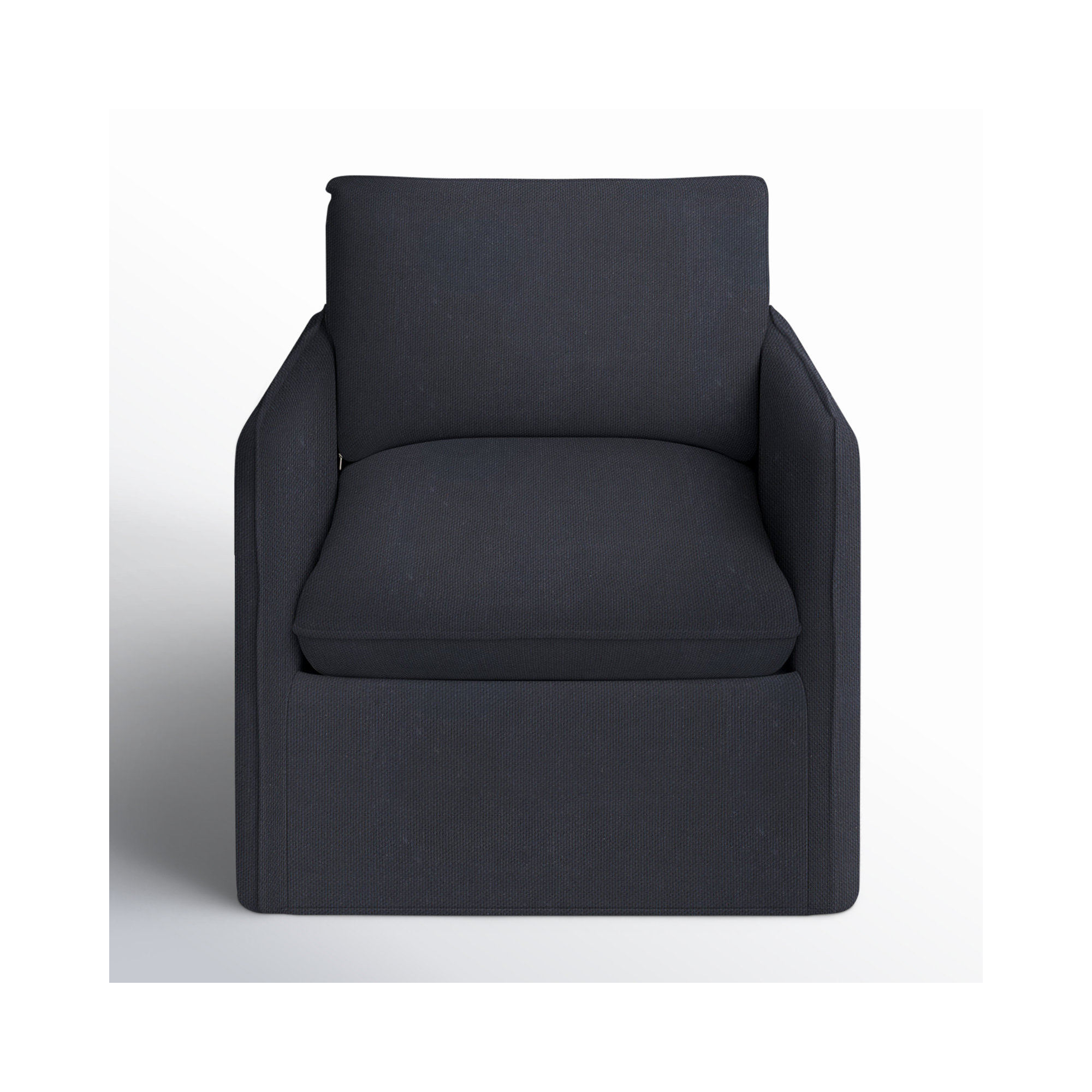 Bellatrix Slipcovered Armchair, Bayou Midnight Canvas