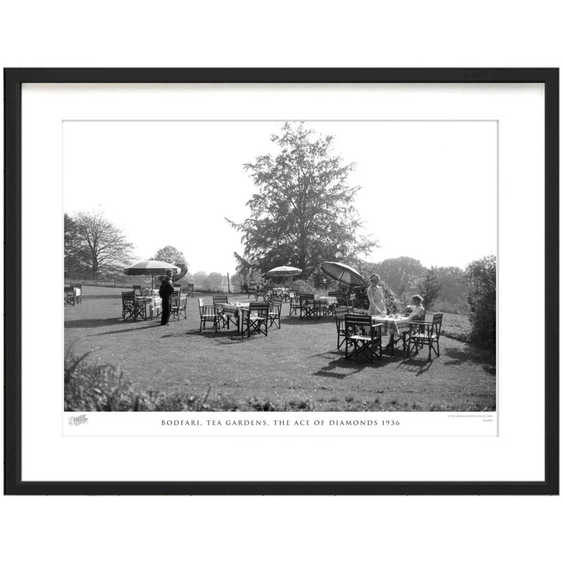 Bodfari, Tea Gardens, The Ace Of Diamonds 1936 by Francis Frith - Single Picture Frame Print, 28cm H x 36cm W x 2.3cm D