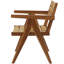 Fauteuil d'appoint brun Mid-Century Rangler