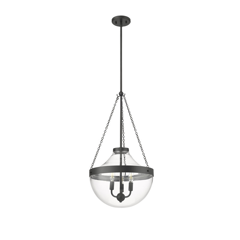 Lawry 3 - Light Teardrop Pendant, Matte Black