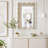 Wavy Rectangle Solid Wood Frame Decorative Mirror-446643370