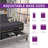 EGOHOME 12” Massaging Zero Gravity Adjustable Bed With 14” Gel Memory Foam Mattress, Underbed Light-434944508