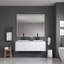 Miroir de salle de bain 84 po x 48 po à DEL avec avant et rétroéclairage, miroir de meuble-lavabo mural avec cadre en aluminium, antibuée, mémoire, 3 couleurs, gradation continue-130940252-130940254-130940260