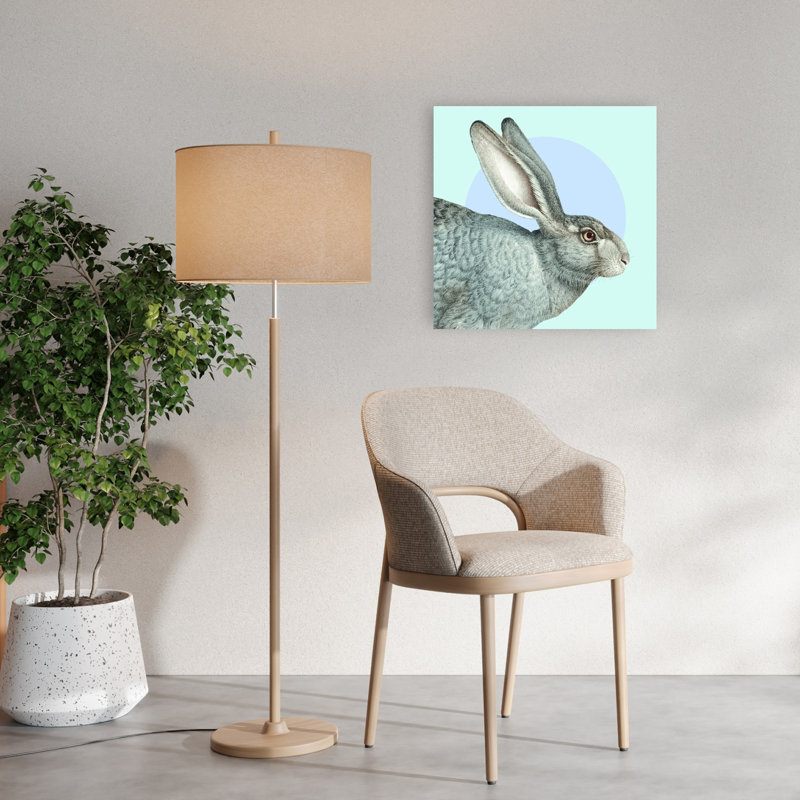 Reproduction d'art mural gris, 24" H x 24" W