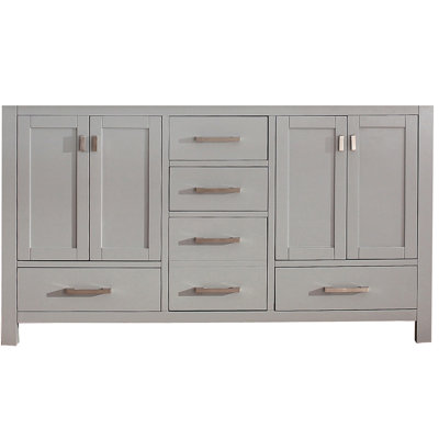 Modero 60'' W Double Bathroom Vanity Base