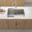 33X19x10"Undermount Single Bowl Stainless Steel Kitchen Sink-116492933