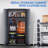 72" Lockable Heavy Duty Metal Storage Cabinet W/ Hanging Rod&Shelves-1222551728