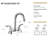 12.06" CUPC Certified 2-Handle Bathroom Sink Faucet-110713028