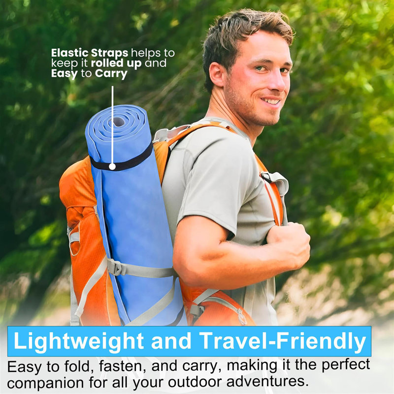 Taeshawn Camping Roll Up Mat Waterproof Eva Foam Insulated Sleeping Tent Non Slip Yoga Mattress