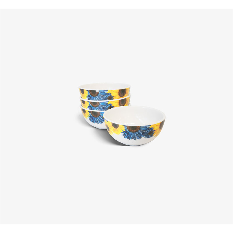 Blue Sunflower Dinner Plate