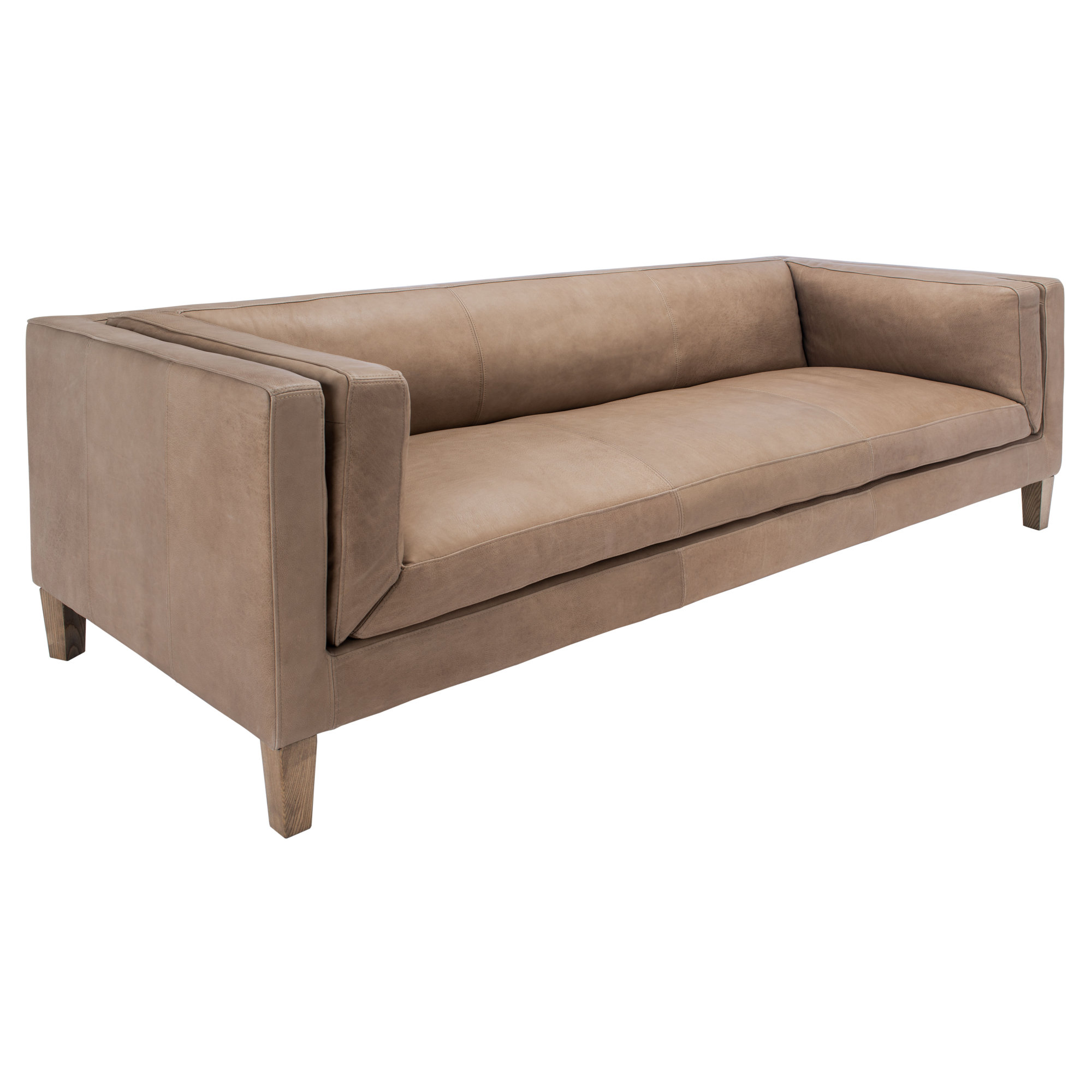 Bernadette 88.2'' Genuine Leather Sofa