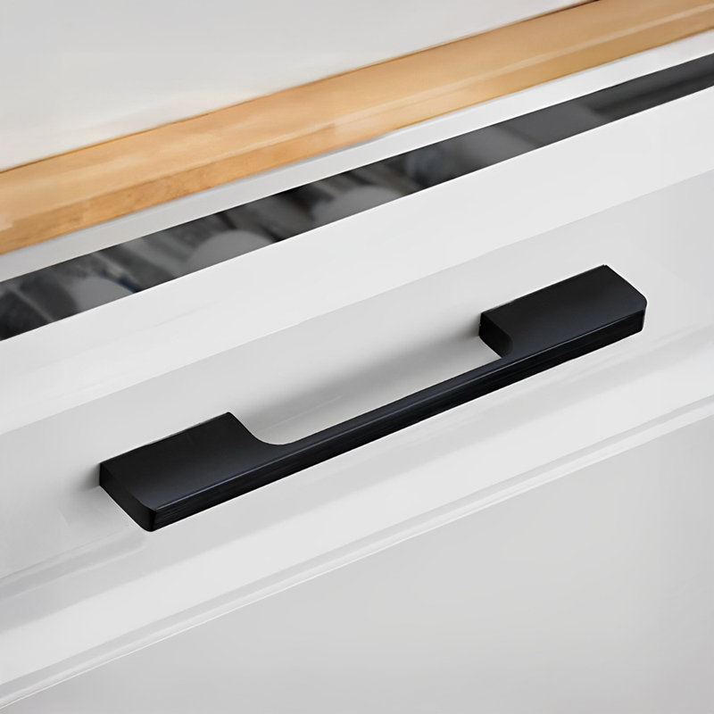 2Pcs Matte Black Furniture Handles, 160mm