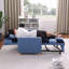 Canapé-lit convertible polyvalent avec dossier et coussin réglables, idéal pour divers espaces de vie et besoins de détente.-1428938217