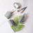 Silver bathroom accessory set
