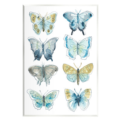 " Varied Butterflies And Moths Insects " by June Erica Vess