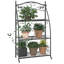 Vidaxl Flower Rack Black 22"X11.8"X37.8" Steel
