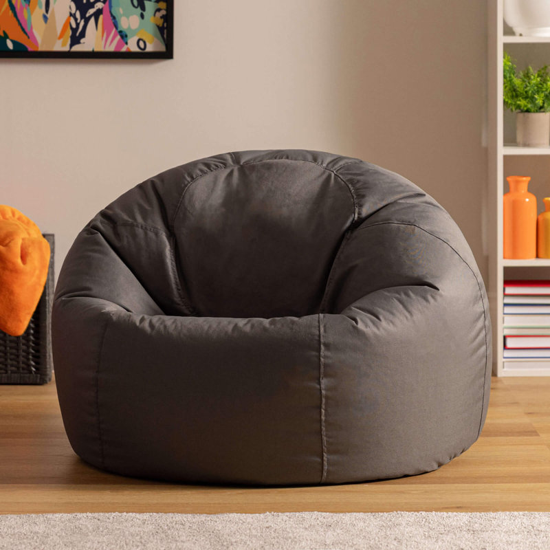 Kingston Water-Resistant Classic Bean Bag, Dark Grey