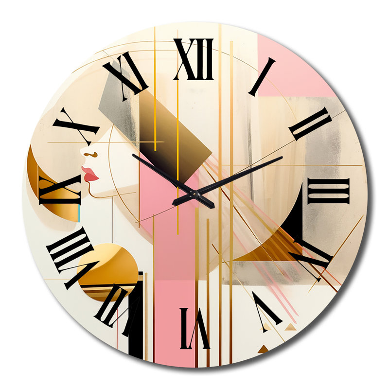 Horloge murale géométrique glamour, Grand