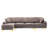 U-Shape Sectional Sofa  With Ottoman-910389071