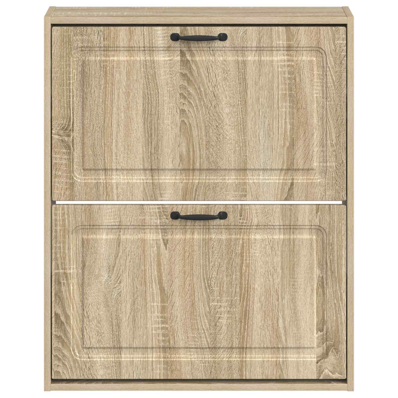 Shoe Storage, 86 cm H x 71 cm W x 17 cm D, Sonoma Oak
