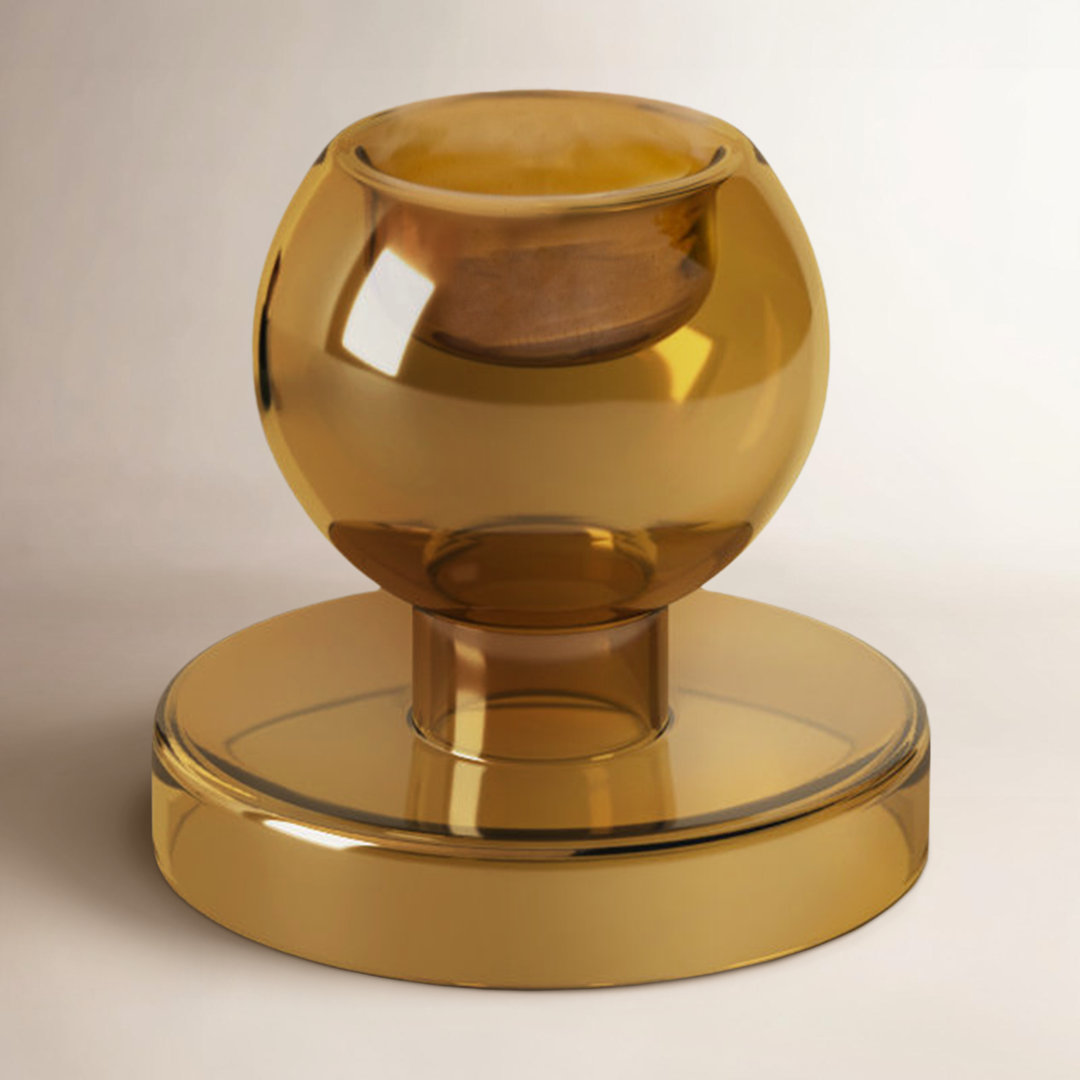 Geri 3.93" Glass Tabletop Tealight Holder AllModern 