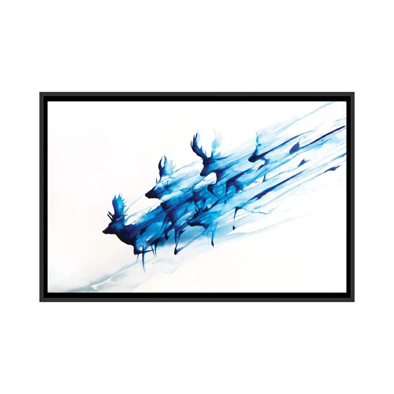 " Caligo " by Marc Allante, 18" H x 26" W x 1.5" D, Black Framed Canvas, No Mat