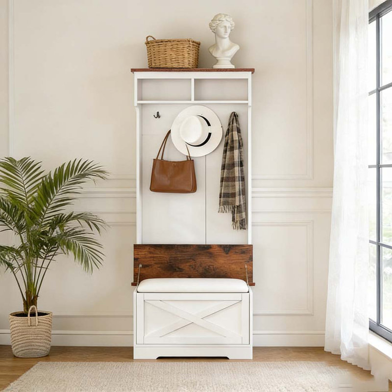 Entryway Hall Tree with Storage