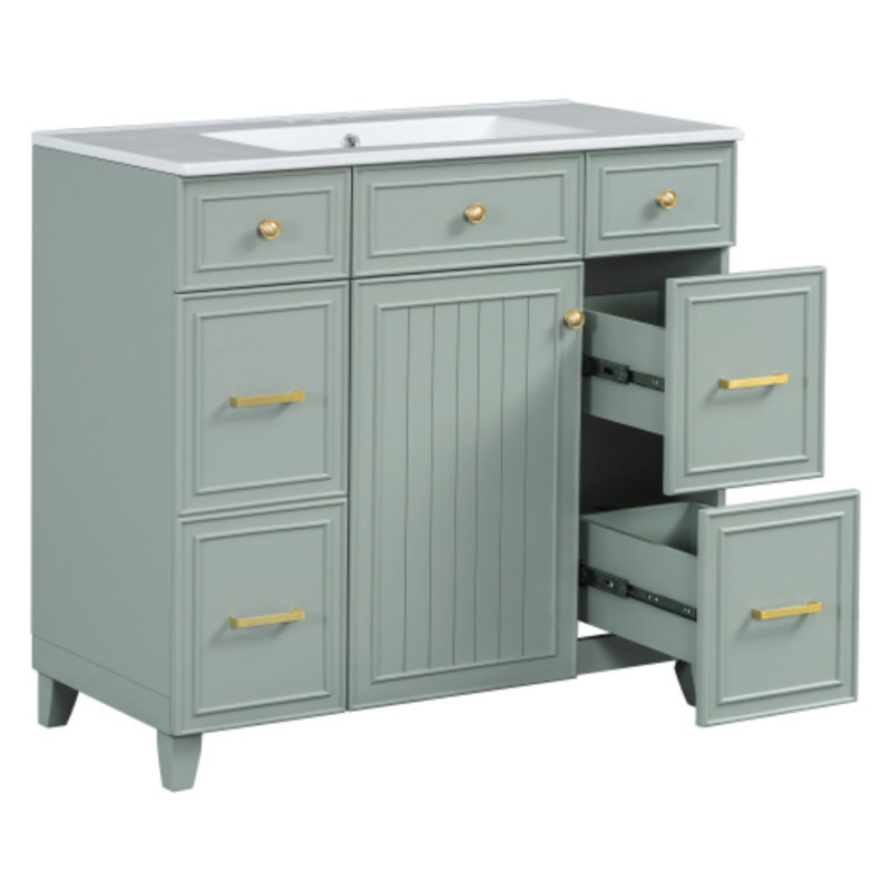 Meuble-lavabo 36 po avec lavabo en céramique