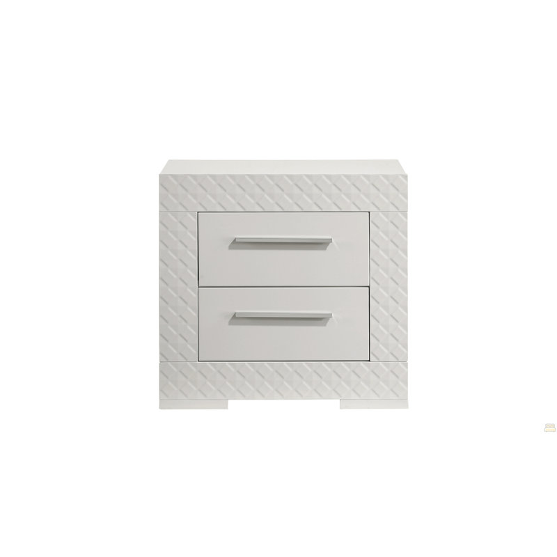 2-Drawer Night Stand Made With Wood
