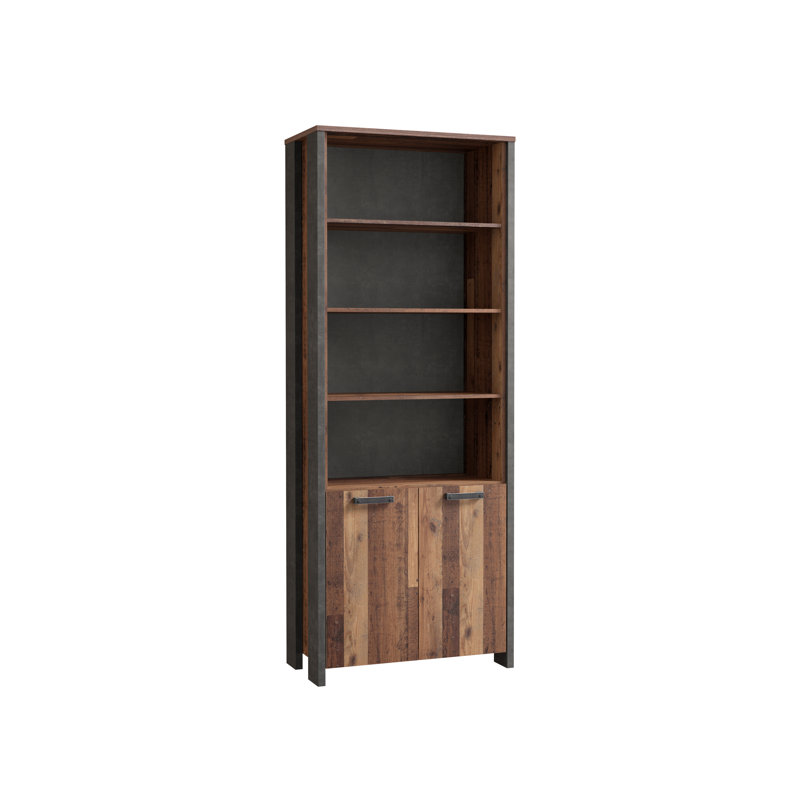 Lanham 220.7cm H Standard Bookcase, 220.7 cm H x 86.7 cm W x 41.6 cm D, Standard