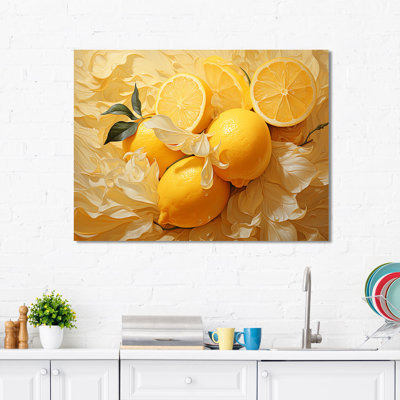 Citron, citron, sérénité I - fruits, art mural