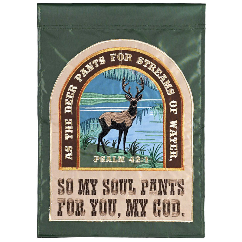 Drapeau de jardin As The Deer Pants 42: 1