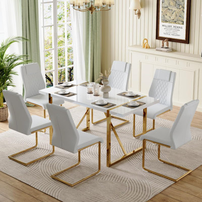 Ensemble de salle à manger rectangulaire L 31,5 po x l 55,12 po Minday