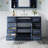 48" W x 35" H Freestanding Bathroom Solid Wood Vanity With White Cultured Marble Countertop And Ceramic Single Sink,Navy Blue-1951898205-1954579150