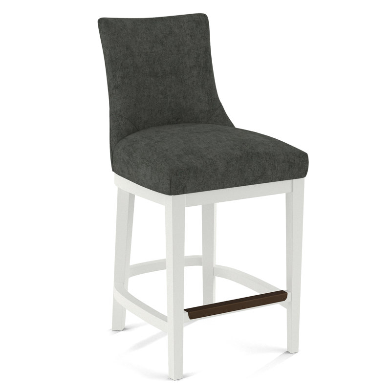 Upholstered Stool, 61597-78, White