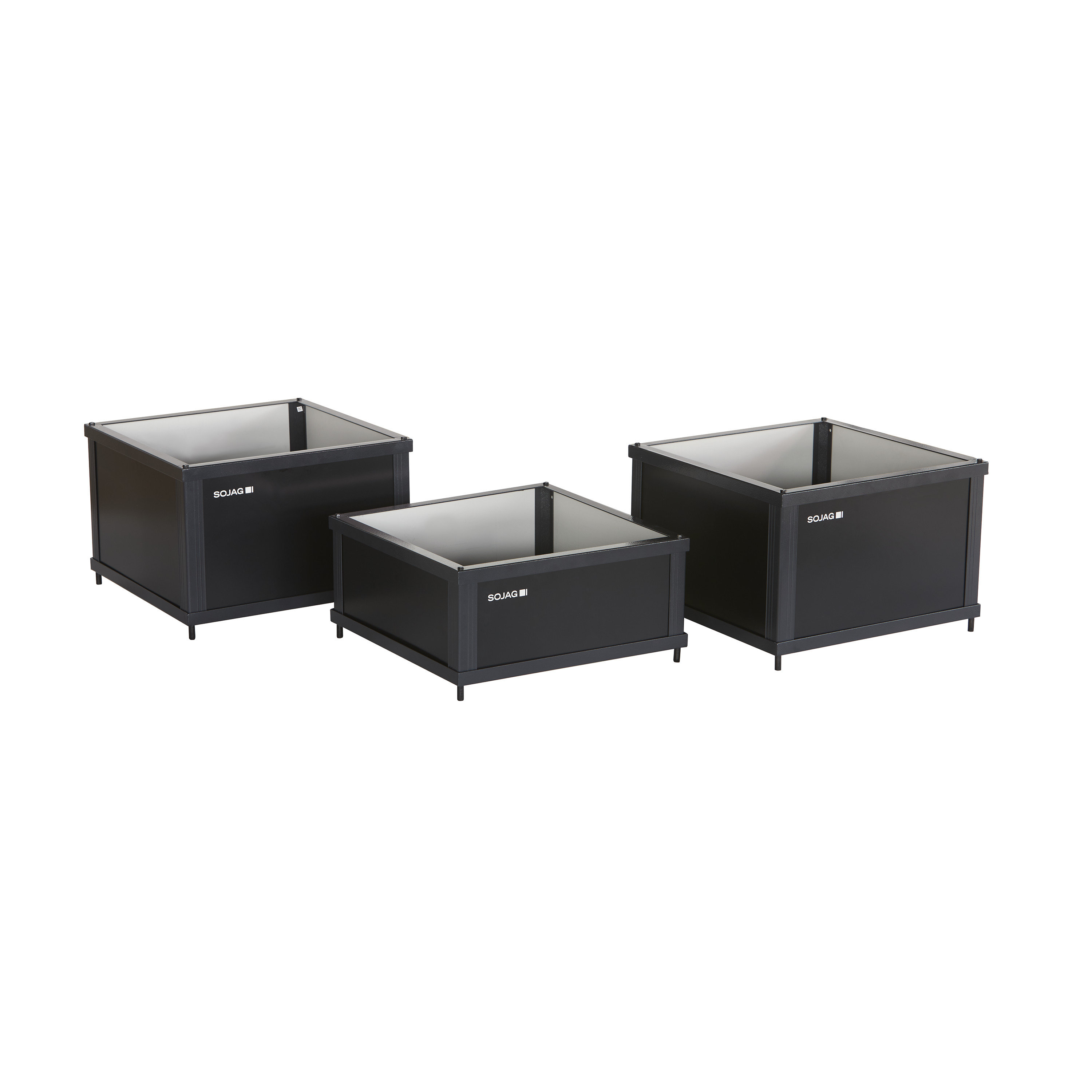 Sojag 3-Piece Aluminum Frame Flower Boxes | Wayfair