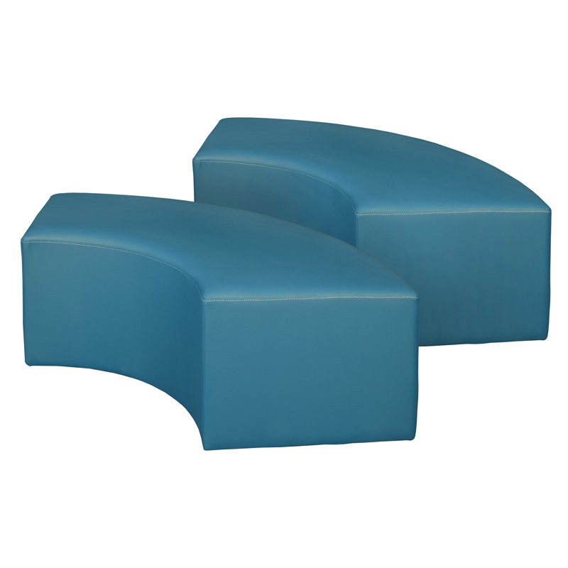 Regency Aurora Curved Vinyl Ottoman