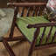 Chaise berçante élégante en noyer massif
