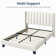 Upholstered Bed Frame with Channel Tufted Headboard