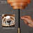 Modern Wooden Layered Lampshade, E26 Socket, Pull Chain Switch, Metal Base, Standing Lamp for Living Room, Bedroom (bulb not included)-618914390