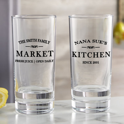 Family Market 15 oz. Grand verre à boire