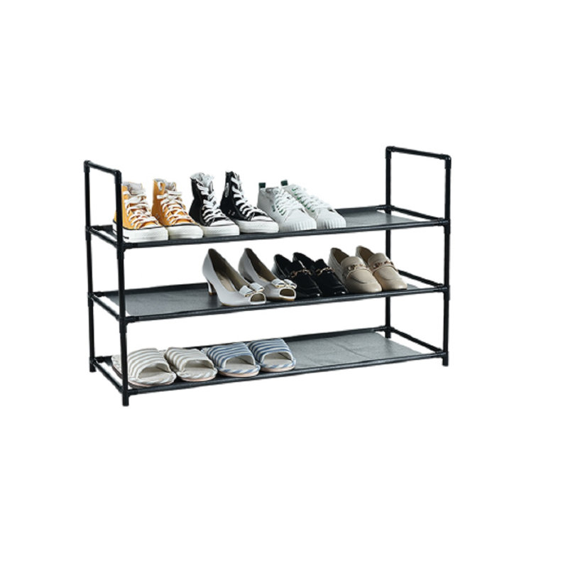 Range-chaussures en tissu 12 paires, Noir