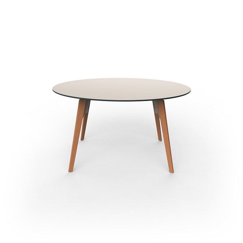 Plateau de table en bois Faz, Noir, Chêne, L 47,25 po x L 47,25 po