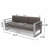 3 Seater Sofa W/ Metal Tray