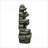 Fountains 6-Tier LED Indoor Outdoor Rock Waterfall Fountain, For Patio Garden | Resin | Rock Waterfall