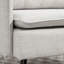 Chaise d'appoint avec coussin de dossier capitonné et pieds en acier pour le salon-1420140355