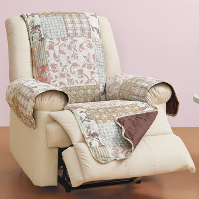 Garden Floral Patchwork Scalloped Edge Furniture Protector